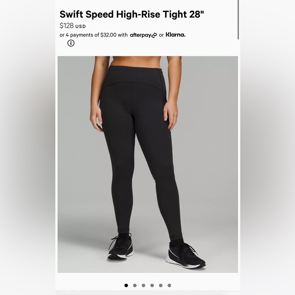 NWT Lululemon Swift Speed HR Tight 28” Size 6